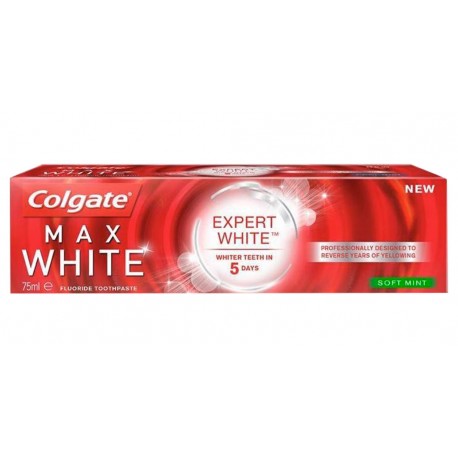 Colgate Dentifrice Max White Expert White Soft Mint 75ml (lot de 3)