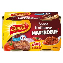 Zapetti Sauce ItIalienne Max De Boeuf en duo (lot de 12 boîtes)