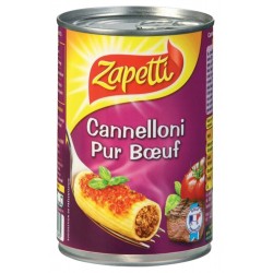 Zapetti Cannelloni Pur Boeuf 400g (lot de 6)