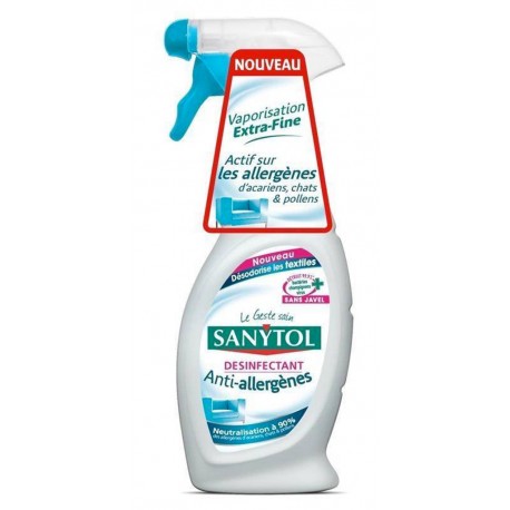 Sanytol Vaporisateur Désinfectant Anti-Allergènes 500ml (lot de 3)