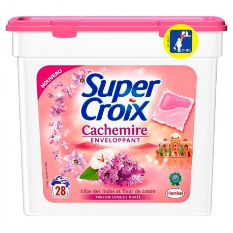 Super Croix 28 Dosettes Cachemire Enveloppant Lilas Des Indes Et Fleur De Coton (lot 2 soit 56 dosettes)