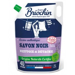 Briochin Recharge Lessive Savon Noir Nettoie Et Détache Origine Naturelle 2L (lot de 2 recharges)