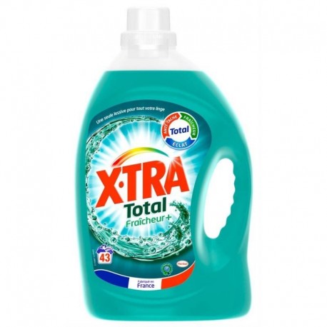 Xtra Total Lessive Fraîcheur 3L (lot de 2)