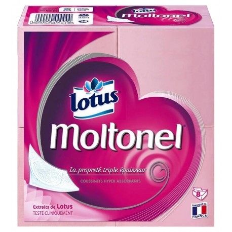 Lotus Moltonel Plat Triple Epaisseur 8 Paquets (lot de 6 soit 48 paquets)