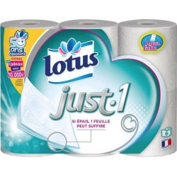 Lotus Just-1 6 Rouleaux (lot de 6 soit 36 rouleaux)