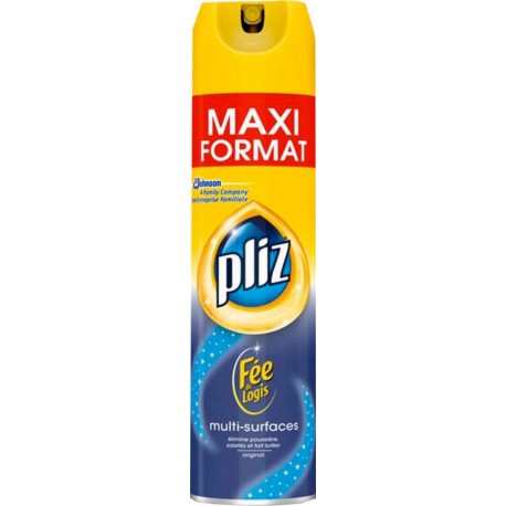 Pliz Aérosol Nettoyant Fée du Logis Maxi Format 300ml (lot de 8)