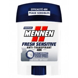 Mennen Homme Stick Fresh Sensitive Anti-Transpirant 48H Peaux Sensibles Format 100ml (lot de 3)