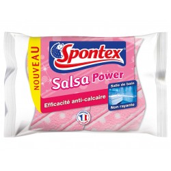 Spontex Eponges Salsa Power Efficacité Anti-Calcaire Par 2 (lot de 3 soit 6 éponges)