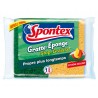 Spontex 3 Gratte-Eponge Stop-Graisse Système Exclusif Par 2 (lot de 6 soit 12 éponges)