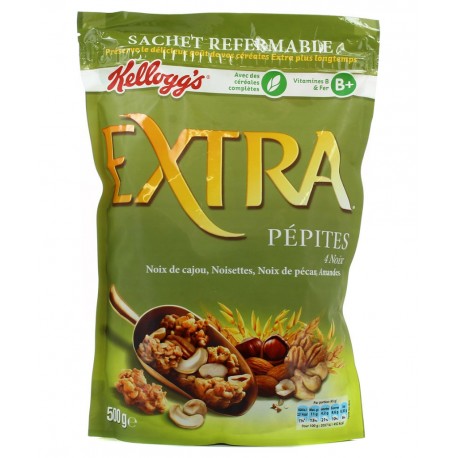 Kellogg's Kellogg’s Extra Pépites 4 Noix 500g (lot de 3)