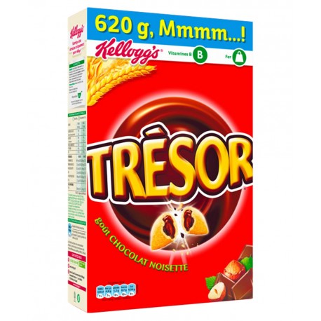 Kellogg's Kellogg’s Trésor Chocolat Noisettes Maxi Format 620g (lot de 3)