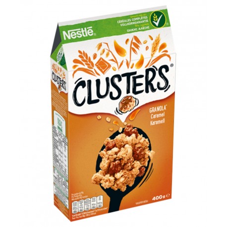 Nestlé Clusters Granola Caramel 400g (lot de 4)