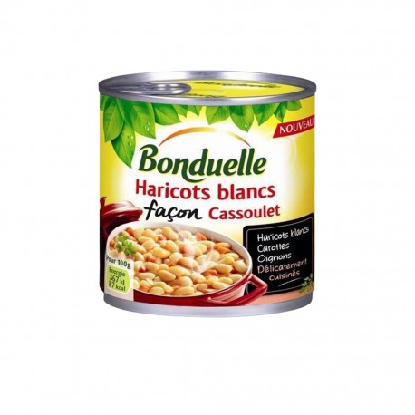 Bonduelle Haricots Blancs Cuisinés Façon Cassoulet 400g (lot de 5)