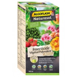 Algoflash Naturasol Insecticide Végétal Polyvalent Pucerons Cochenilles Araignées Rouges Mouches Blanches 500ml