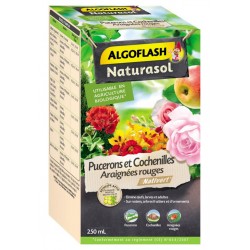 Algoflash Naturasol Insecticide Pucerons et Cochenilles Araignées Rouges 250ml (lot de 3)