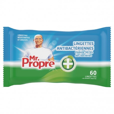 Mr. Propre Mr Propre Lingettes Anti Bactériennes Résistantes et Douces (lot de 6)