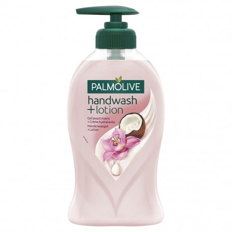 Palmolive Pompe Gel Lavant Mains + Crème Hydratante Parfum Orchidée & Coco 250ml (lot de 10)