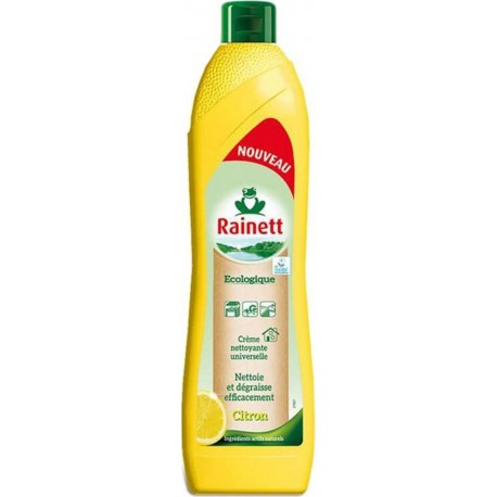 Rainett Écologique Crème Nettoyante Universelle au Citron 650ml (lot de 8)