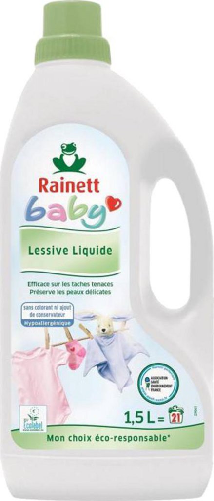 Rainett Baby Lessive Liquide 1,5L (lot de 2) 