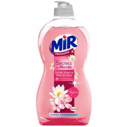 Mir Vaisselle Secret du Monde Cerisier Impérial et Fleurs de Lotus Super Dégraissant Japon 500ml (lot de 10)