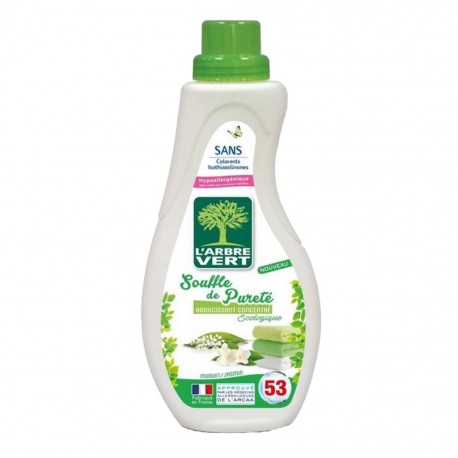 L'Arbre Vert L’Arbre Vert Souffle de Pureté Adoucissant Concentré Écologique au Muguet et au Jasmin 800ml (lot de 4)