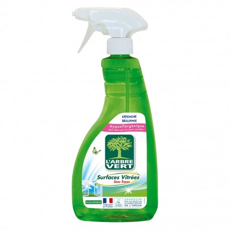 L'Arbre Vert L’Arbre Vert Spray Hypoallergénique Surfaces Vitrées Sans Traces 750ml (lot de 6)