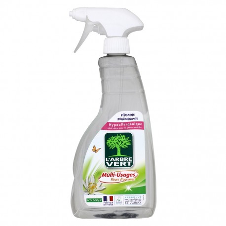 L'Arbre Vert L’Arbre Vert Spray Hypoallergénique Multi-Usages Fleurs d’Agrumes 740ml (lot de 6)