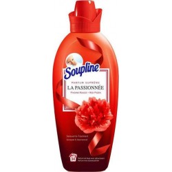 Soupline Adoucissant Parfum Suprême La Passionnée Pivoine Rouge 1,2L (lot de 3)