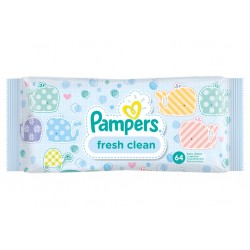 Pampers Lingettes Fresh Clean pour Bébé x64 (lot de 6 soit 384 lingettes)