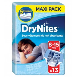 Huggies DryNites Sous-Vêtements de Nuit Absorbants (garçon 8-15ans) x13 (lot de 2 soit 26 sous-vêtements)