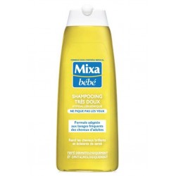 Mixa Bébé Shampooing Très Doux Ne Pique Pas Les Yeux 250ml (lot de 4)