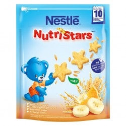 Nestlé Nutristars Céréales Banane Orange (dès10 mois) Sachet Fermeture Zip 50g (lot de 8)