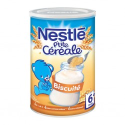 Nestlé P’tit Céréale Biscuité (+6 mois) Format 400g (lot de 6)