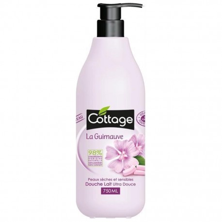 Cottage Douche Lait Ultra Douce Peaux Sèches et Sensibles La Guimauve Format Familial 750ml (lot de 3)