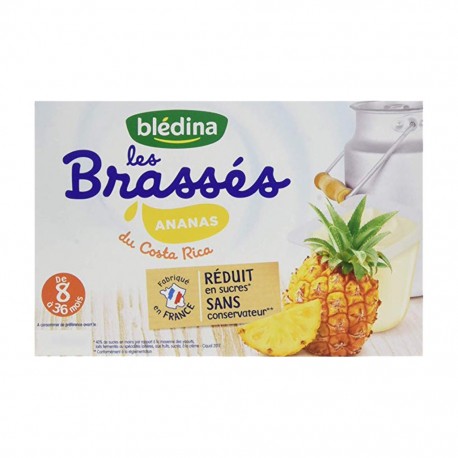 Blédina Les Brassés Ananas (de 8 à 36 mois) par 6 pots de 95g (lot de 4 soit 24 pots)