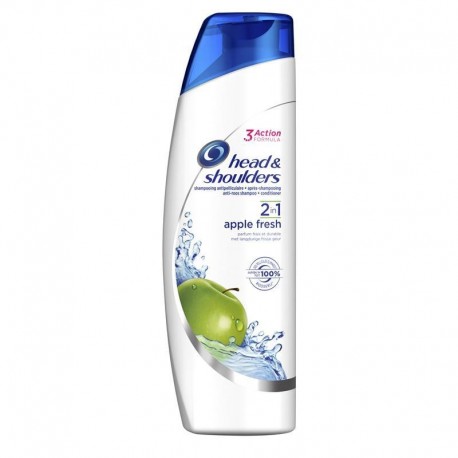 Head & Shoulders Shampooing Antipelliculaire + Après Shampooing 2 in 1 Apple Fresh 255ml (lot de 4)