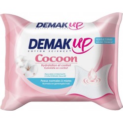 Demak Up Cocoon Hydratation et Confort Peaux Normales à Mixtes x25 Lingettes (lot de 4)