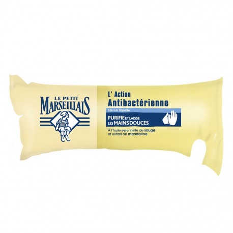 Le Petit Marseillais L’Action Antibactérienne Savon Liquide Berlingot 250ml (lot de 10)