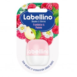 Labello Labellino Baume à Lèvres Framboise & Pomme Soin Intense et Hydratation Longue Durée 7g (lot de 3)