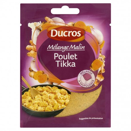 Ducros Mélange Malin Poulet Tikka à Saupoudrer 32g (lot de 8)