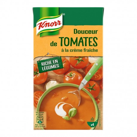 Knorr Douceur de Tomates à la Crème Fraîche 1L (lot de 4)