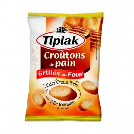 Tipiak Croûtons de Pain Grillés au Four Extra Croustillants 80g (lot de 4)