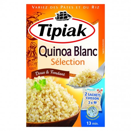 Tipiak Quinoa Blanc Sélection Doux & Fondant par 2 Sachet 240g (lot de 4)