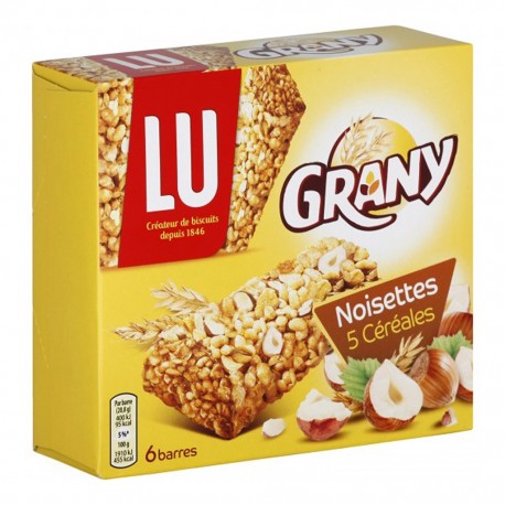 LU Grany Noisettes 5 Céréales 125g (lot de 6)