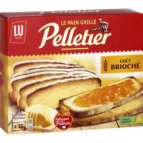 LU Le Pain Grillé Pelletier Goût Brioché 500g (lot de 6)