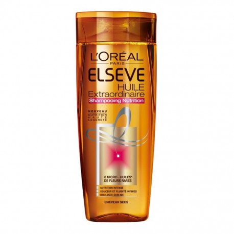 L'Oréal L’Oréal Paris Elseve Huile Extraordinaire Shampooing Nutrition Cheveux Secs 250ml (lot de 4)