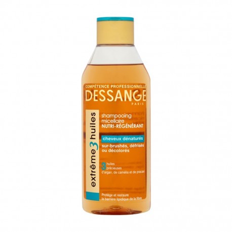 Dessange Paris Compétences Professionnelles Shampooing Micellaire Nutri-Régénérant 250ml (lot de 4)