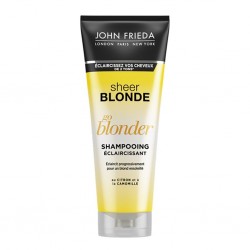 John Frieda Sheer Blonde Go Blonder Shampooing Éclaircissant au Citron et à la Camomille 250ml (lot de 3)