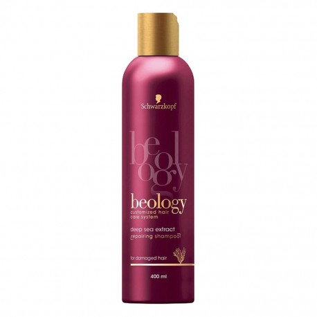 Schwarzkopf Beology Shampooing Réparateur pour Cheveux Cassés Enrichi en Extrait Marin 400ml (lot de 2)