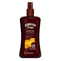 Hawaiian Tropic Protective Dry Spray Oil SPF 20 Coconut 200ml (lot de 2)